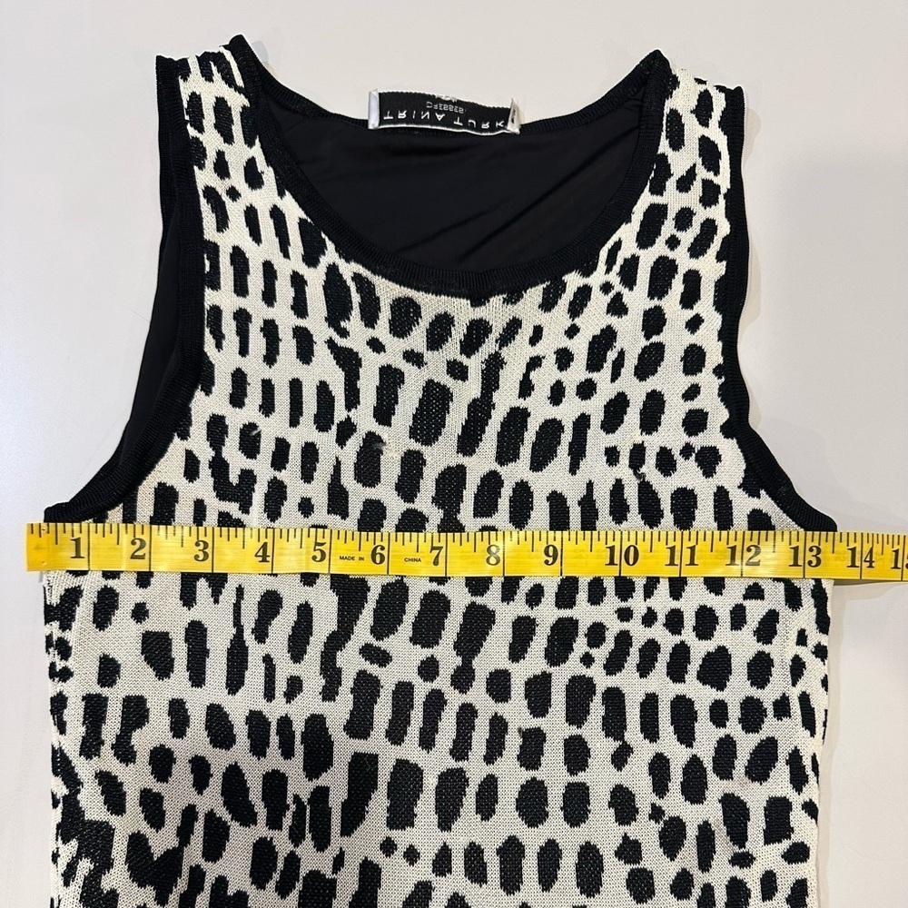 Trina Turk Stylish Black and White Women’s Dress Size Small - Picture 4 of 5